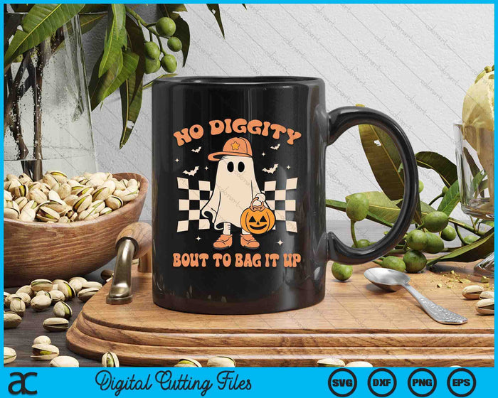 Halloween Ghost No Diggity Bout To Bag It Up Toddler Kids SVG PNG Digital Cutting File Halloween Ghost No Diggity Bout To Bag It Up Toddler Kids SVG PNG Digital Cutting File