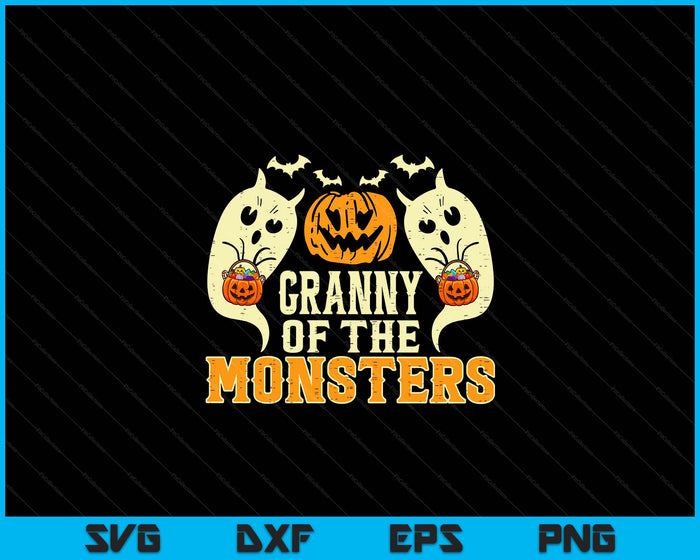 Halloween Granny Of Monsters Funny Family Costume SVG PNG Digital Printable Files Halloween Granny Of Monsters Funny Family Costume SVG PNG Digital Printable Files