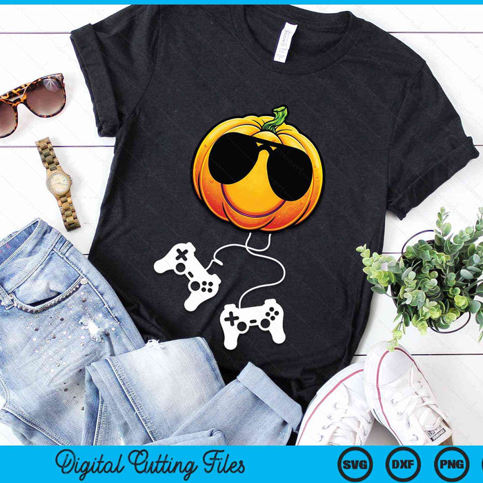Halloween Jack O Lantern Gamer Funny Halloween SVG PNG Digital Cutting File Halloween Jack O Lantern Gamer Funny Halloween SVG PNG Digital Cutting File