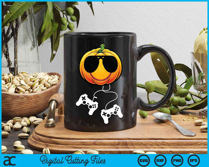 Halloween Jack O Lantern Gamer Funny Halloween SVG PNG Digital Cutting File Halloween Jack O Lantern Gamer Funny Halloween SVG PNG Digital Cutting File