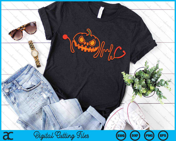 Halloween Nurse Doctor Stethoscope Pumpkin SVG PNG Digital Cutting Files Halloween Nurse Doctor Stethoscope Pumpkin SVG PNG Digital Cutting Files