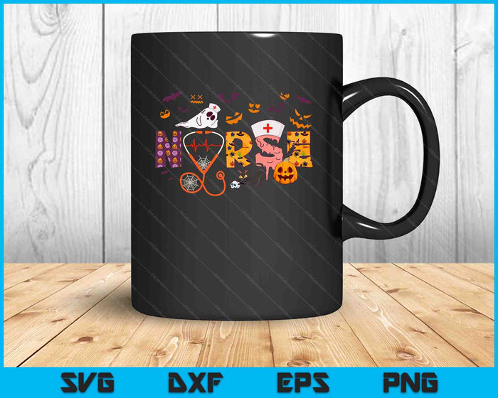 Camisa de enfermera de Halloween Enfermería Lindo Trabajador de salud Halloween SVG PNG Cortar archivos imprimibles Camisa de enfermera de Halloween Enfermería Lindo Trabajador de salud Halloween SVG PNG Cortar archivos imprimibles