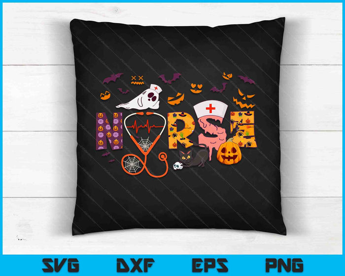 Camisa de enfermera de Halloween Enfermería Lindo Trabajador de salud Halloween SVG PNG Cortar archivos imprimibles Camisa de enfermera de Halloween Enfermería Lindo Trabajador de salud Halloween SVG PNG Cortar archivos imprimibles