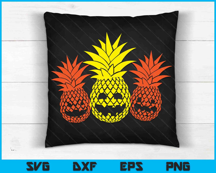 Ropa de fiesta de Halloween I Ananas divertidas Halloween Piña SVG PNG Archivos de corte digital Ropa de fiesta de Halloween I Ananas divertidas Halloween Piña SVG PNG Archivos de corte digital