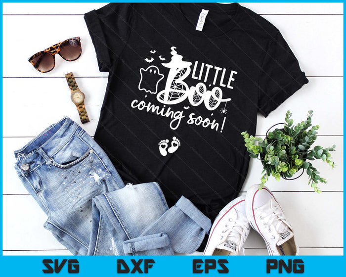 Halloween Pregnancy Announcement Little Boo Coming Soon SVG PNG Digital Printable Files Halloween Pregnancy Announcement Little Boo Coming Soon SVG PNG Digital Printable Files