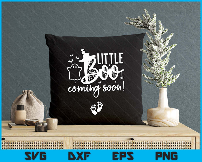 Halloween Pregnancy Announcement Little Boo Coming Soon SVG PNG Digital Printable Files Halloween Pregnancy Announcement Little Boo Coming Soon SVG PNG Digital Printable Files