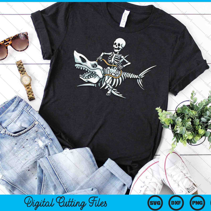 Halloween Shark Skeleton Funny SVG PNG Digital Cutting Files Halloween Shark Skeleton Funny SVG PNG Digital Cutting Files