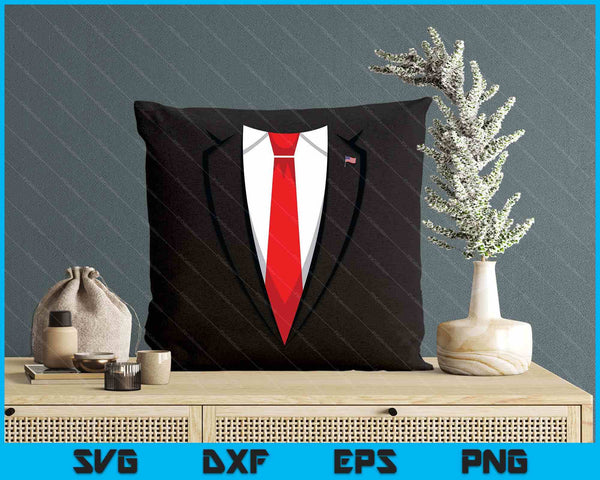 Halloween Trump Suit Shirt Us President Easy Costume SVG PNG Digital Printable Files