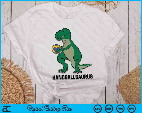 Handball Dinosaur Handball Boy Kids Handball Handballsaurus SVG PNG Digital Cutting Files