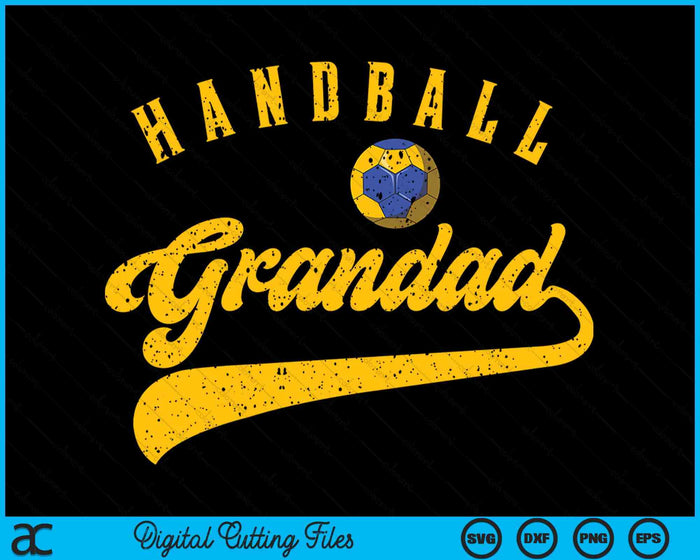 Handball Grandad SVG PNG Digital Cutting File Handball Grandad SVG PNG Digital Cutting File