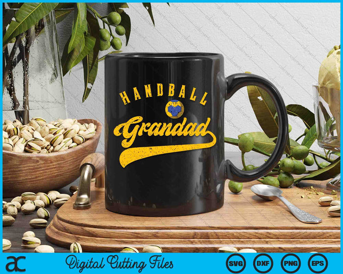 Handball Grandad SVG PNG Digital Cutting File Handball Grandad SVG PNG Digital Cutting File