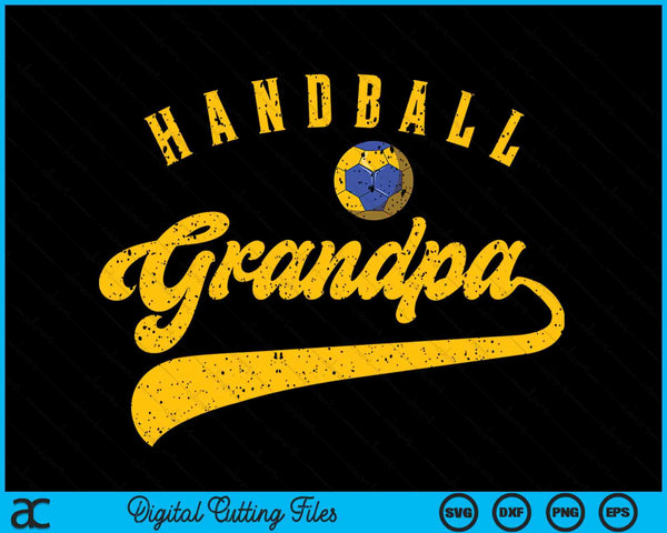 Handball Grandpa SVG PNG Digital Cutting File