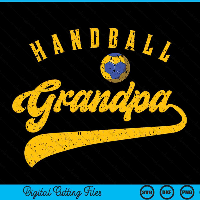 Handball Grandpa SVG PNG Digital Cutting File Handball Grandpa SVG PNG Digital Cutting File