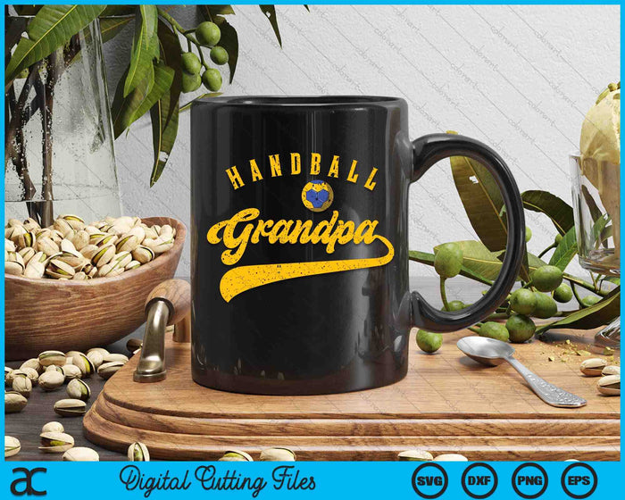 Handball Grandpa SVG PNG Digital Cutting File Handball Grandpa SVG PNG Digital Cutting File