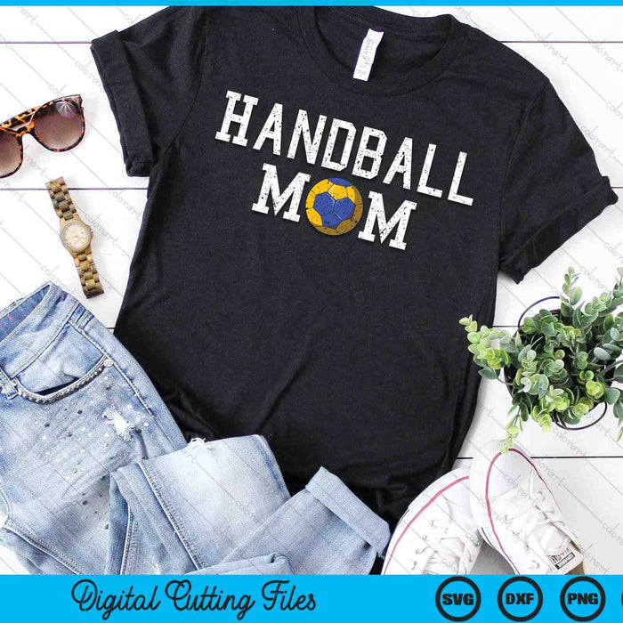 Handball Mama Clothing Retro Vintage Handball Mom SVG PNG Cutting Printable Files Handball Mama Clothing Retro Vintage Handball Mom SVG PNG Cutting Printable Files