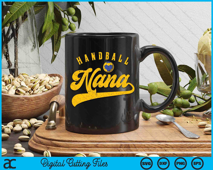 Handball Nana SVG PNG Digital Cutting File Handball Nana SVG PNG Digital Cutting File