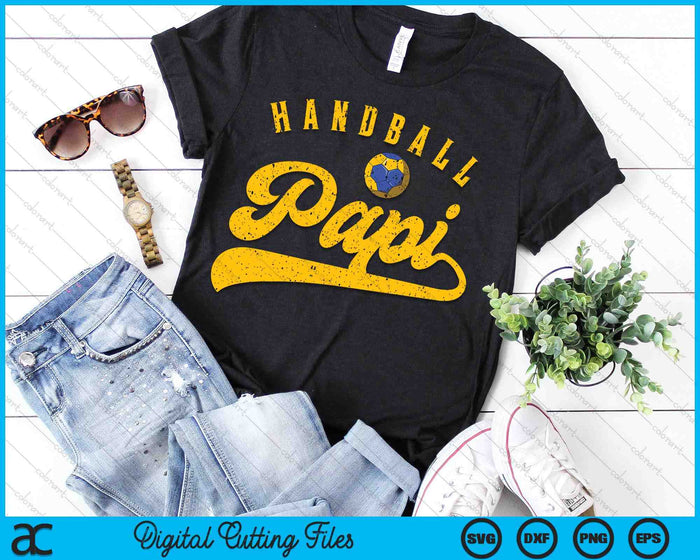 Handball Papi SVG PNG Digital Cutting File Handball Papi SVG PNG Digital Cutting File