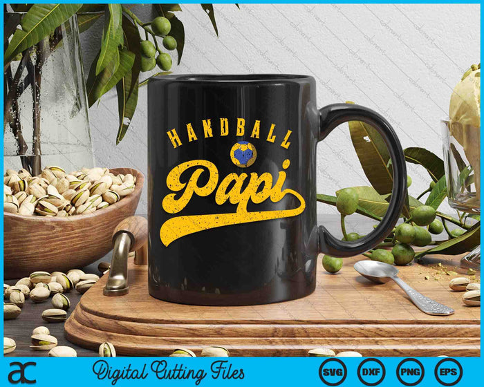 Handball Papi SVG PNG Digital Cutting File Handball Papi SVG PNG Digital Cutting File