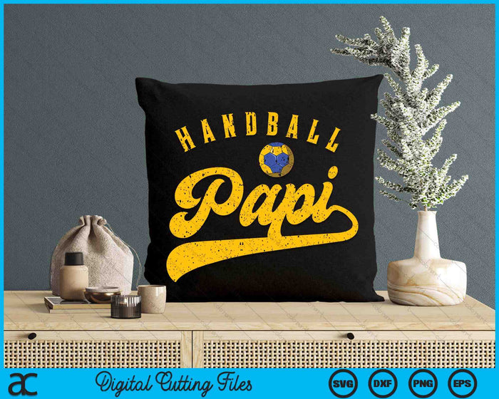 Handball Papi SVG PNG Digital Cutting File Handball Papi SVG PNG Digital Cutting File