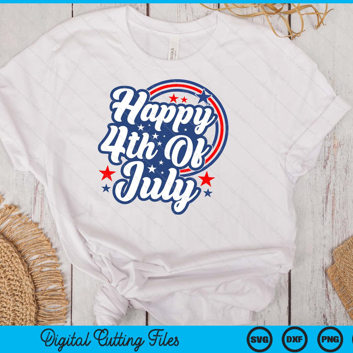 Happy 4th Of July Independence Day SVG PNG Digital Cutting Files Happy 4th Of July Independence Day SVG PNG Digital Cutting Files