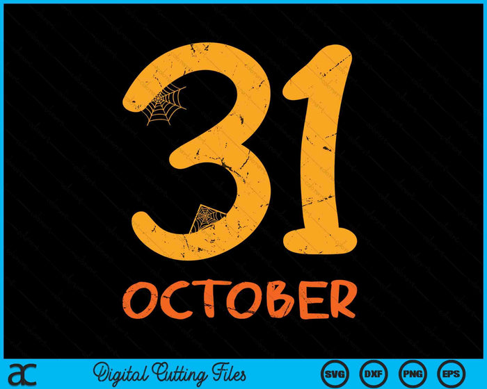 Happy Halloween 31st October Scary Halloween SVG PNG Digital Cutting File Happy Halloween 31st October Scary Halloween SVG PNG Digital Cutting File