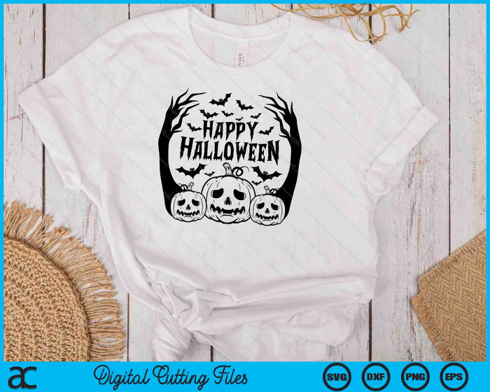 Happy Halloween Pumpkin SVG PNG Digital Cutting Files Happy Halloween Pumpkin SVG PNG Digital Cutting Files