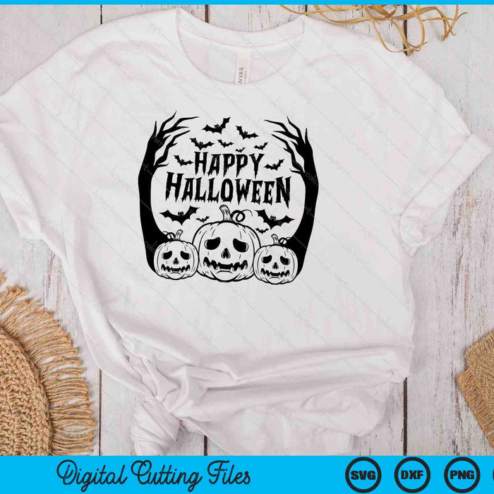 Happy Halloween Pumpkin SVG PNG Digital Cutting Files Happy Halloween Pumpkin SVG PNG Digital Cutting Files