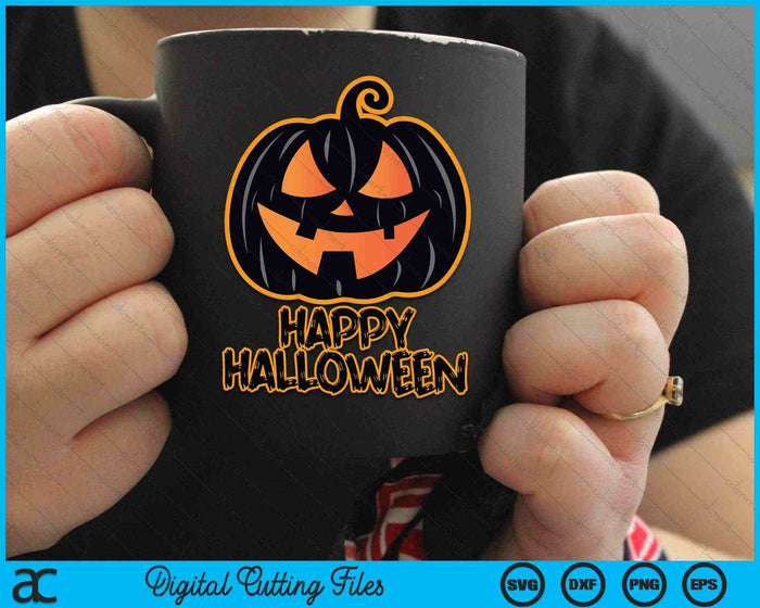 Feliz Halloween Calabaza Halloween SVG PNG Archivos de corte digital Feliz Halloween Calabaza Halloween SVG PNG Archivos de corte digital