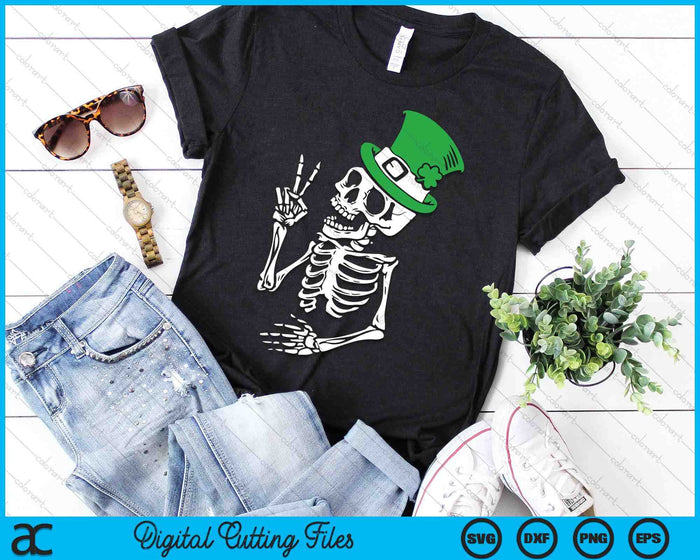 Happy St Patrick's Day Skull Skeleton SVG PNG Digital Printable Files Happy St Patrick's Day Skull Skeleton SVG PNG Digital Printable Files