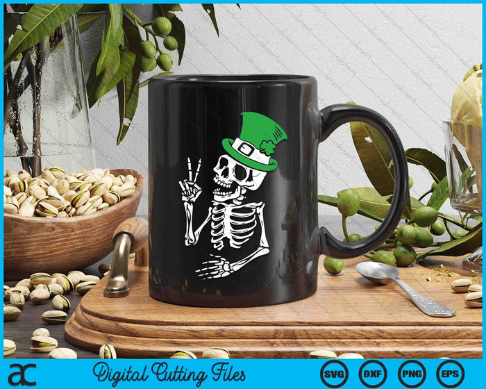 Happy St Patrick's Day Skull Skeleton SVG PNG Digital Printable Files Happy St Patrick's Day Skull Skeleton SVG PNG Digital Printable Files