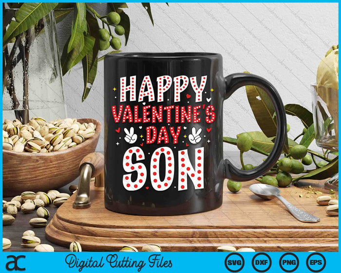 Happy Valentines Day Son Heart Love Valentine SVG PNG Digital Printable Files Happy Valentines Day Son Heart Love Valentine SVG PNG Digital Printable Files