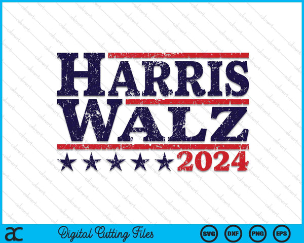 Harris Waltz 2024 Election Kamala Harris Tim Waltz 2024 SVG PNG Digital Cutting Files