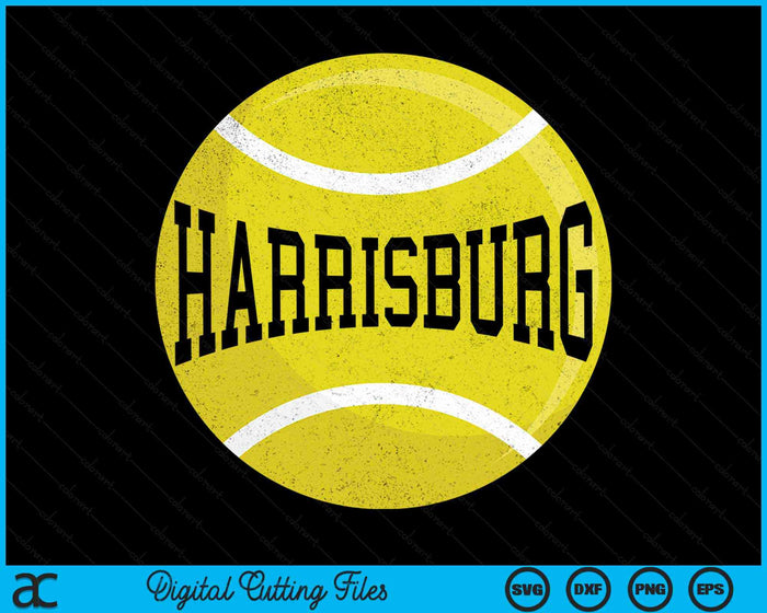 Harrisburg Tennis Fan SVG PNG Digital Cutting Files Harrisburg Tennis Fan SVG PNG Digital Cutting Files
