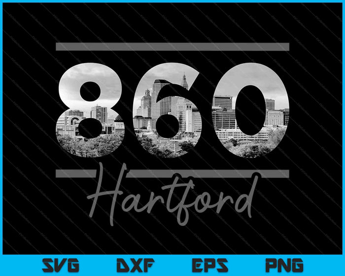 Hartford 860 Area Code Skyline Connecticut Vintage SVG PNG Cutting Printable Files Hartford 860 Area Code Skyline Connecticut Vintage SVG PNG Cutting Printable Files