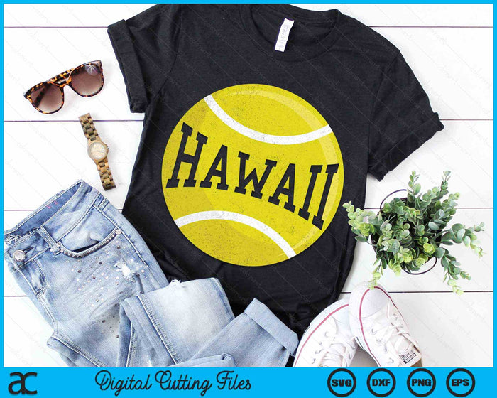 Hawaii Tennis Fan SVG PNG Digital Cutting Files Hawaii Tennis Fan SVG PNG Digital Cutting Files