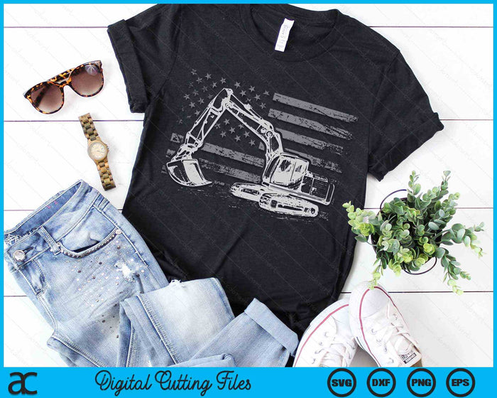 Heavy Equipment Operator Excavator US Independence Day SVG PNG Digital Cutting Files Heavy Equipment Operator Excavator US Independence Day SVG PNG Digital Cutting Files