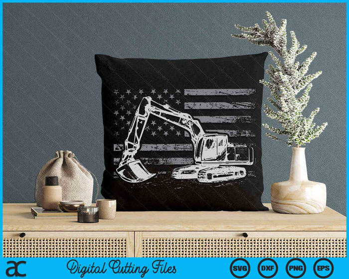 Heavy Equipment Operator Excavator US Independence Day SVG PNG Digital Cutting Files Heavy Equipment Operator Excavator US Independence Day SVG PNG Digital Cutting Files