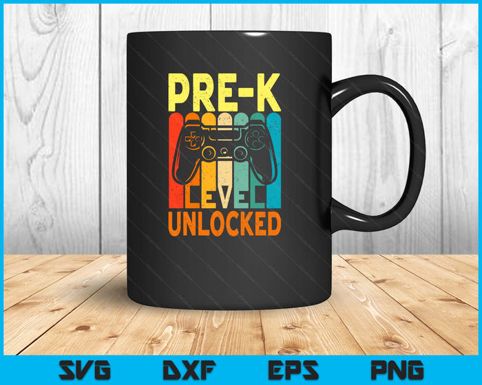 Hello Pre-K Level Unlocked Video Game Back To School SVG PNG Digital Printable Files Hello Pre-K Level Unlocked Video Game Back To School SVG PNG Digital Printable Files