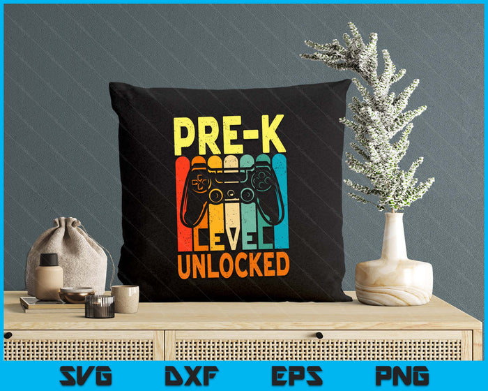 Hello Pre-K Level Unlocked Video Game Back To School SVG PNG Digital Printable Files Hello Pre-K Level Unlocked Video Game Back To School SVG PNG Digital Printable Files