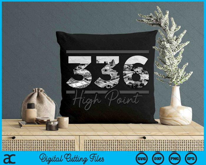 High Point 336 Netnummer Skyline North Carolina Vintage SVG PNG digitale snijbestanden High Point 336 Netnummer Skyline North Carolina Vintage SVG PNG digitale snijbestanden