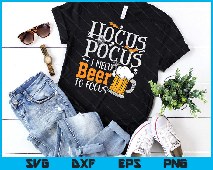 Hocus Pocus I Need Beer To Focus Funny Beer Halloween SVG PNG Digital Cutting Files Hocus Pocus I Need Beer To Focus Funny Beer Halloween SVG PNG Digital Cutting Files
