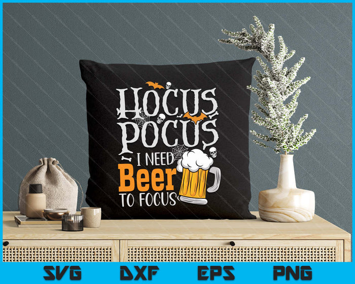 Hocus Pocus I Need Beer To Focus Funny Beer Halloween SVG PNG Digital Cutting Files Hocus Pocus I Need Beer To Focus Funny Beer Halloween SVG PNG Digital Cutting Files