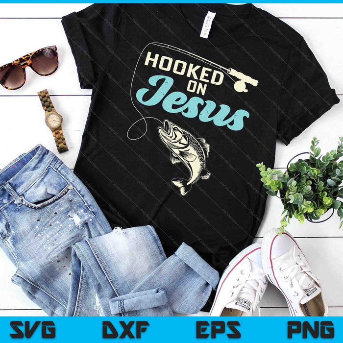 Hook On Jesus Bass Fishing Christian Religious God Gift SVG PNG Digital Cutting Files Hook On Jesus Bass Fishing Christian Religious God Gift SVG PNG Digital Cutting Files