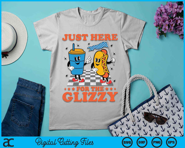 Hot Dog I'm Just Here For The Glizzy Happy 4th Of July SVG PNG Digital Printable Files