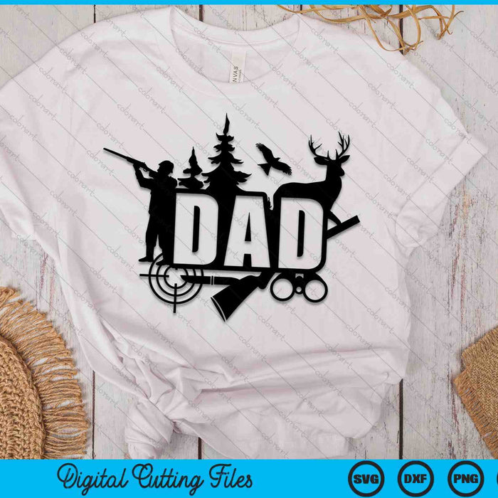 Hunting Dad Father's Day SVG PNG Digital Cutting Files Hunting Dad Father's Day SVG PNG Digital Cutting Files