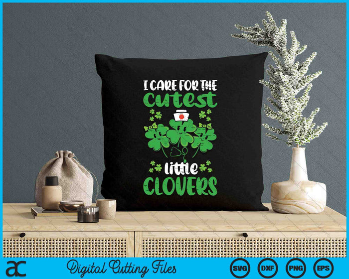 I Care For Cutest Clovers Nurse St Patricks Day Scrub Top SVG PNG Digital Cutting Files I Care For Cutest Clovers Nurse St Patricks Day Scrub Top SVG PNG Digital Cutting Files