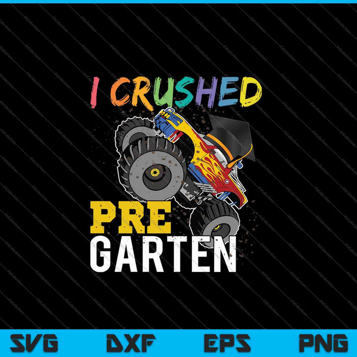 Aplasté el jardín de infantes Monster Truck Graduación SVG PNG Cortando archivos imprimibles Aplasté el jardín de infantes Monster Truck Graduación SVG PNG Cortando archivos imprimibles