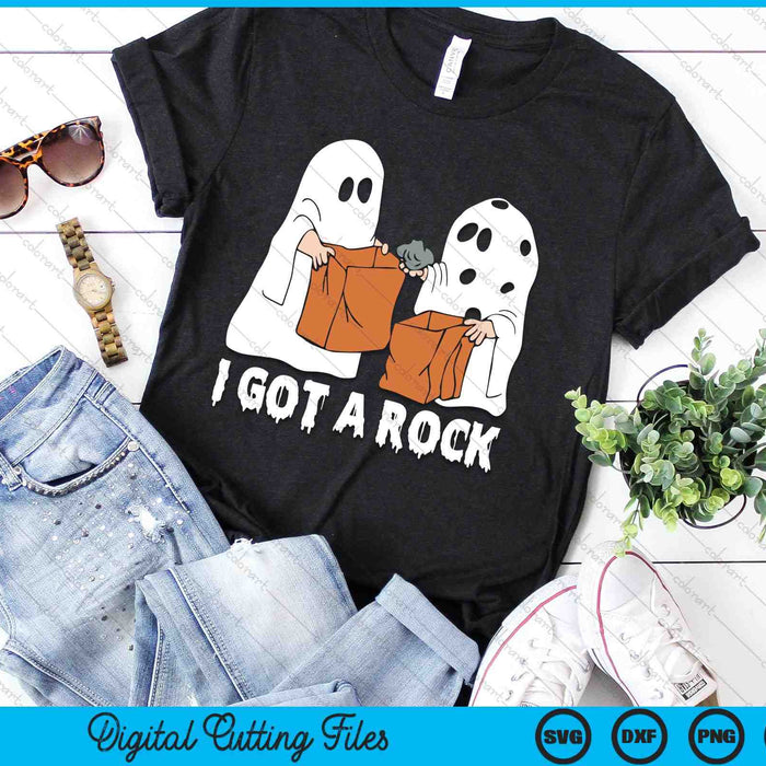 Tengo una roca divertida Boo fantasma aterrador Halloween SVG PNG archivos de corte digital Tengo una roca divertida Boo fantasma aterrador Halloween SVG PNG archivos de corte digital