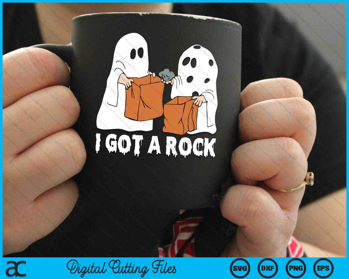 Tengo una roca divertida Boo fantasma aterrador Halloween SVG PNG archivos de corte digital Tengo una roca divertida Boo fantasma aterrador Halloween SVG PNG archivos de corte digital