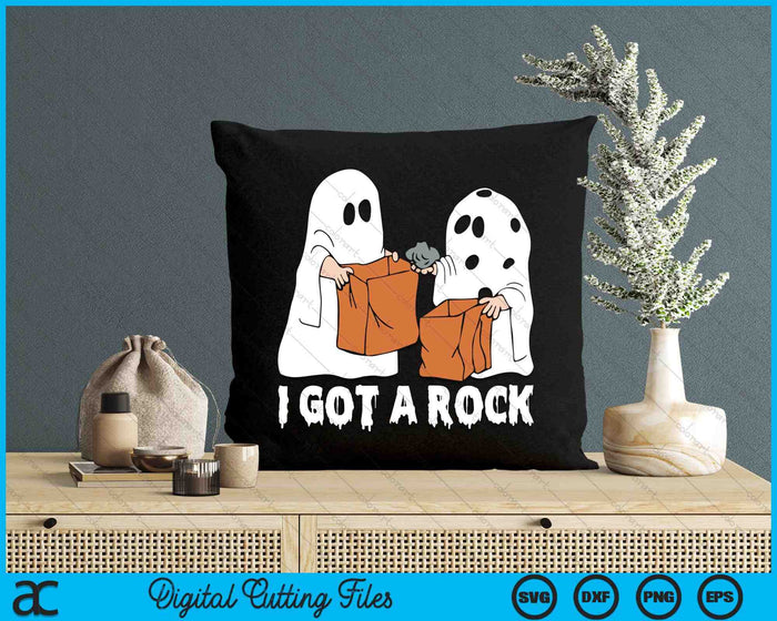 Tengo una roca divertida Boo fantasma aterrador Halloween SVG PNG archivos de corte digital Tengo una roca divertida Boo fantasma aterrador Halloween SVG PNG archivos de corte digital